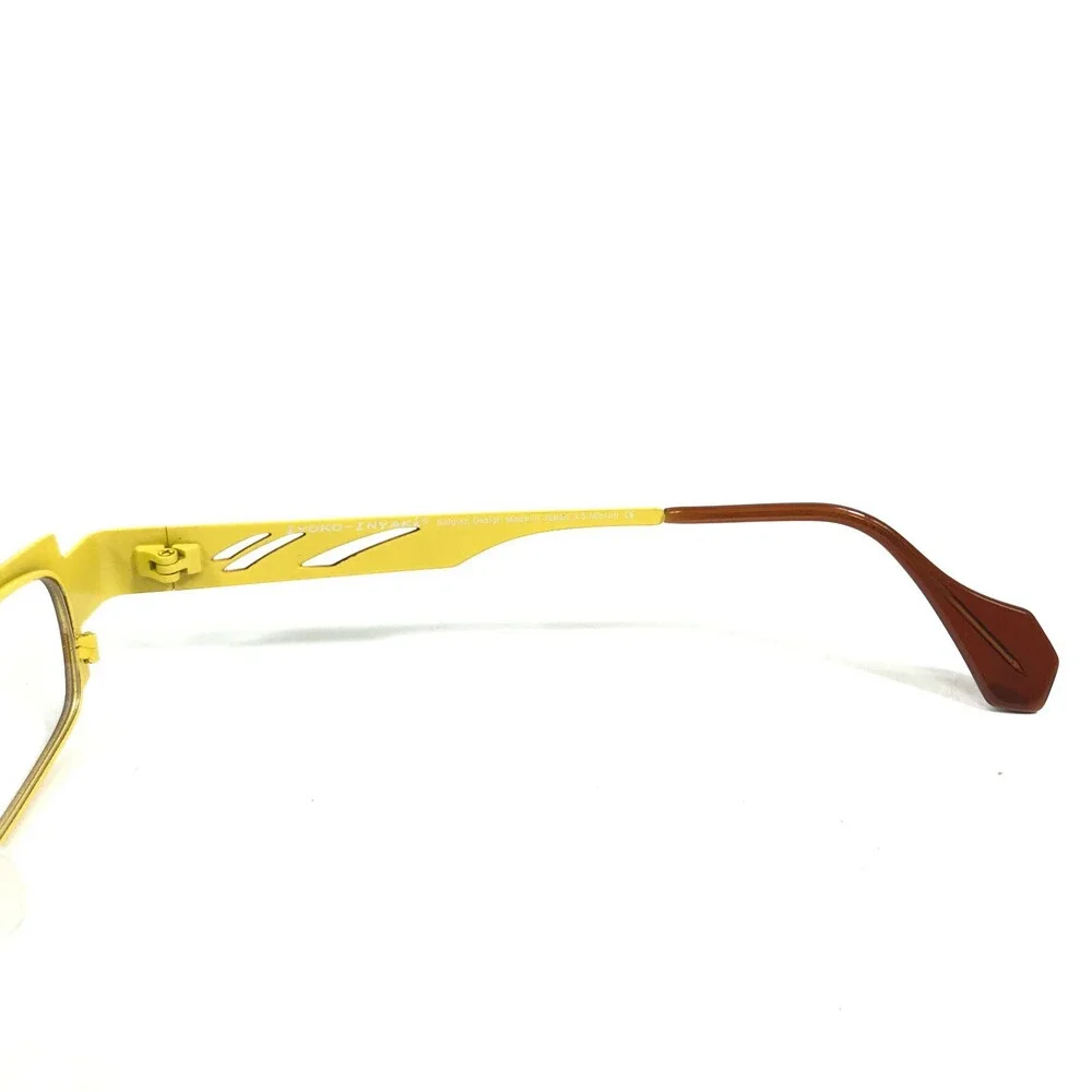 Iyoko-Inyake Eyeglasses Frames IY573 Col.129 Brown Yellow Rectangular 48-18-140